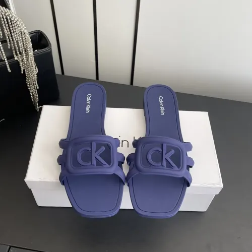 Calvin Klein CK Slippers For Women #1417481 $64.00 USD, Wholesale Replica Calvin Klein CK Slippers