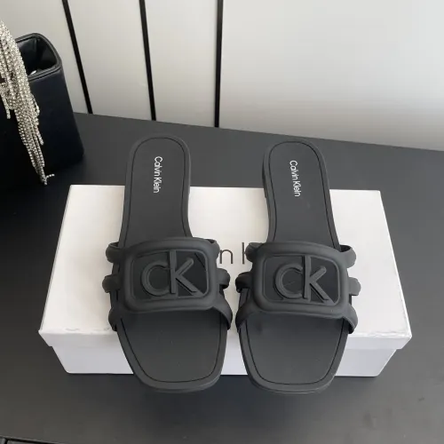 Calvin Klein CK Slippers For Women #1417482 $64.00 USD, Wholesale Replica Calvin Klein CK Slippers