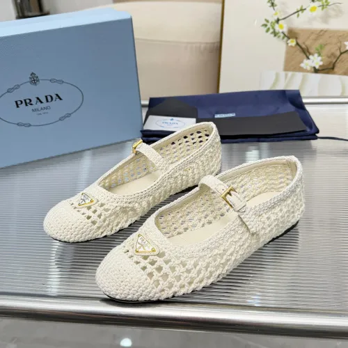Prada Flat Shoes For Women #1417564 $122.00 USD, Wholesale Replica Prada Flat Shoes