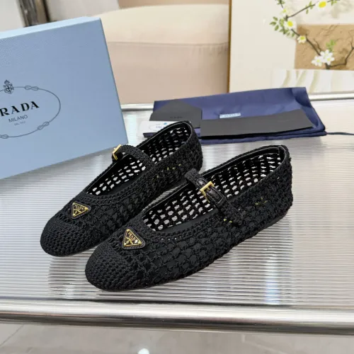 Prada Flat Shoes For Women #1417566 $122.00 USD, Wholesale Replica Prada Flat Shoes
