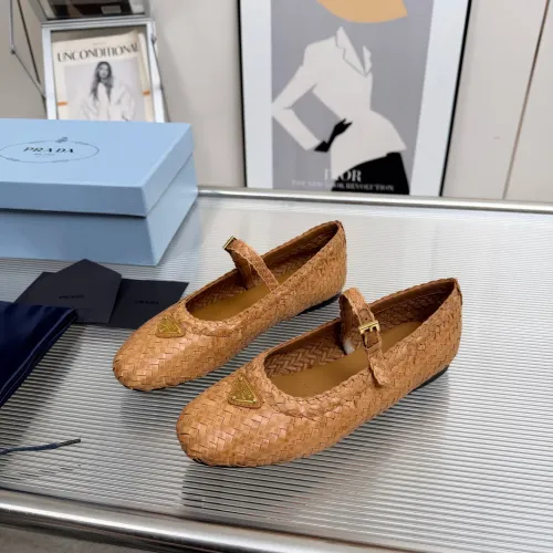 Prada Flat Shoes For Women #1417568 $140.00 USD, Wholesale Replica Prada Flat Shoes