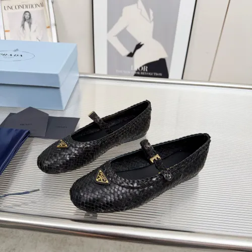 Prada Flat Shoes For Women #1417569 $140.00 USD, Wholesale Replica Prada Flat Shoes
