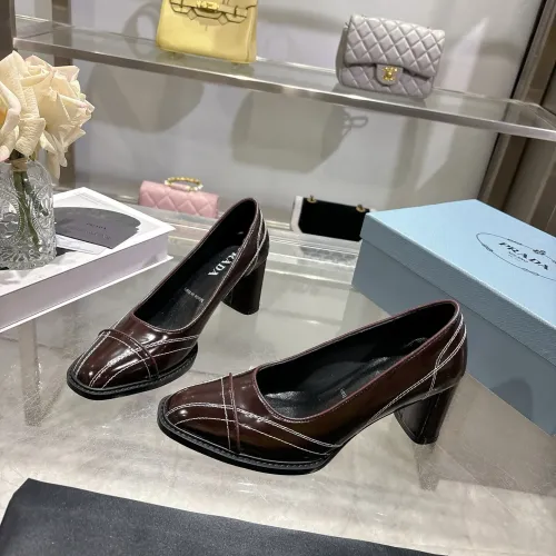 Prada High-heeled Shoes For Women #1417579 $105.00 USD, Wholesale Replica Prada High-heeled Shoes