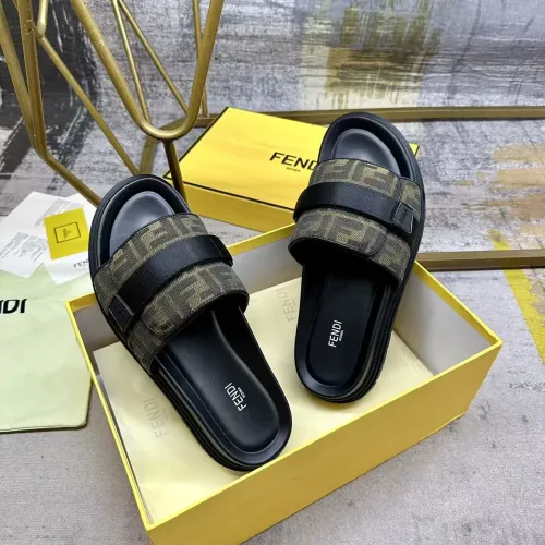 Replica Fendi Slippers For Men #1417643 $80.00 USD for Wholesale