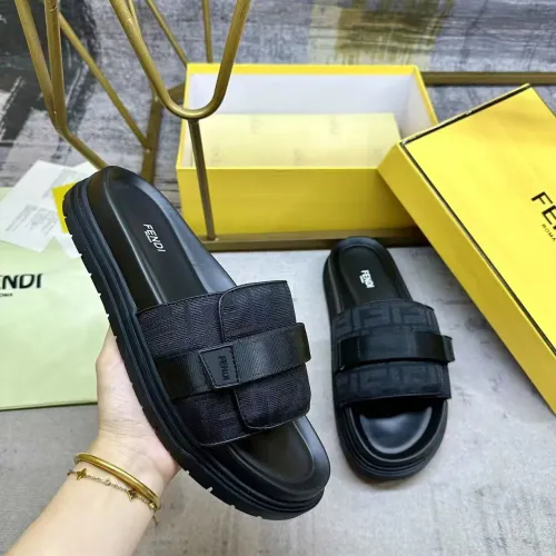 Fendi Slippers For Men #1417644 $80.00 USD, Wholesale Replica Fendi Slippers