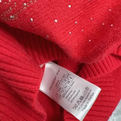 Replica Christian Dior Sweaters Long Sleeved For Women #1417726 $72.00 USD for Wholesale