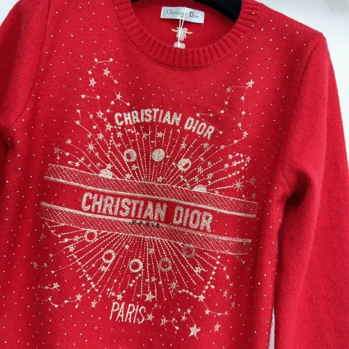 Replica Christian Dior Sweaters Long Sleeved For Women #1417728 $72.00 USD for Wholesale
