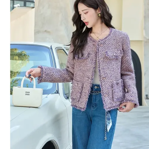 Replica Chanel Coats Long Sleeved For Women #1417732 $82.00 USD for Wholesale
