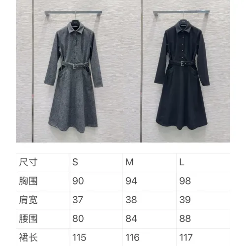 Replica Christian Dior Dresses Long Sleeved For Women #1417734 $108.00 USD for Wholesale