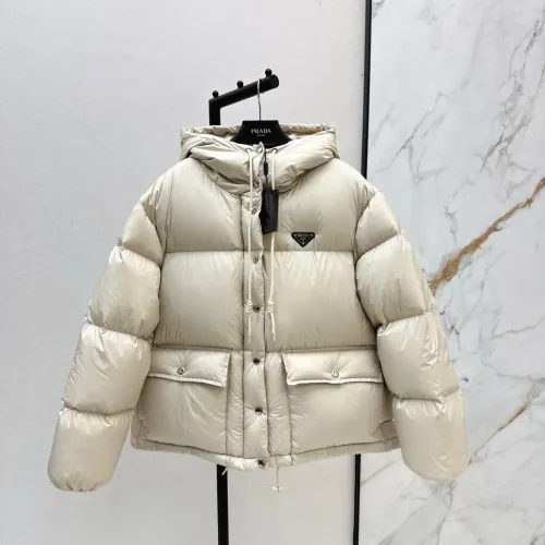Replica Prada Down Feather Coat Long Sleeved For Women #1417740 $118.00 USD for Wholesale