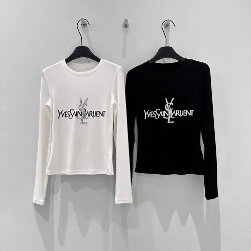Replica Yves Saint Laurent YSL T-shirts Long Sleeved For Women #1417745 $68.00 USD for Wholesale