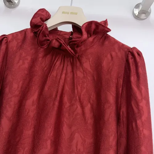 Replica Christian Dior Shirts Long Sleeved For Women #1417748 $85.00 USD for Wholesale