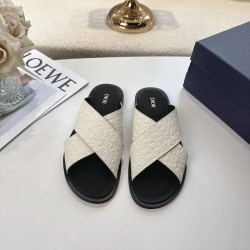 Replica Christian Dior Slippers For Men #1417772 $82.00 USD for Wholesale