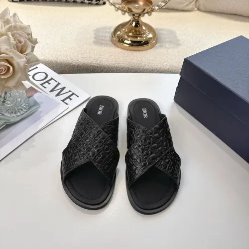Replica Christian Dior Slippers For Men #1417774 $82.00 USD for Wholesale