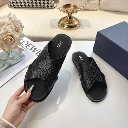 Replica Christian Dior Slippers For Men #1417774 $82.00 USD for Wholesale