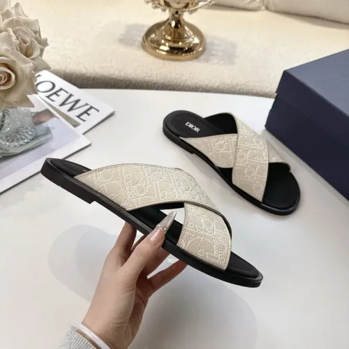 Replica Christian Dior Slippers For Men #1417775 $85.00 USD for Wholesale