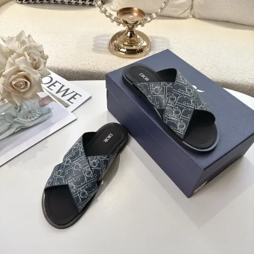 Replica Christian Dior Slippers For Men #1417777 $85.00 USD for Wholesale