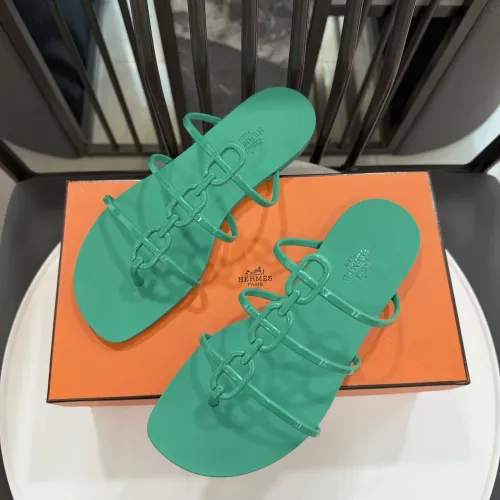 Replica Hermes Slippers For Women #1417798 $52.00 USD for Wholesale