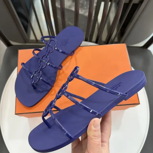 Replica Hermes Slippers For Women #1417799 $52.00 USD for Wholesale