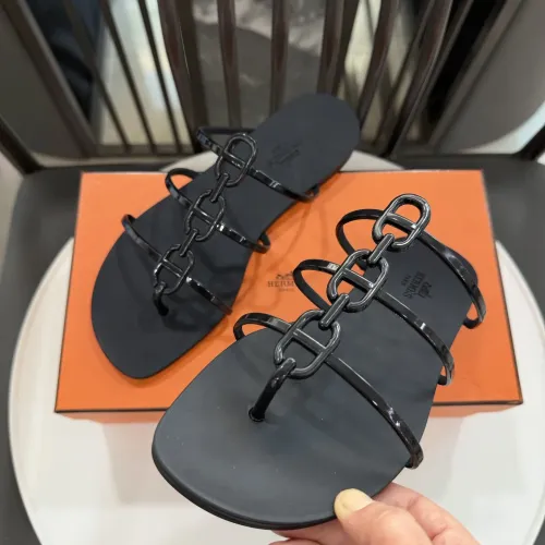 Replica Hermes Slippers For Women #1417800 $52.00 USD for Wholesale