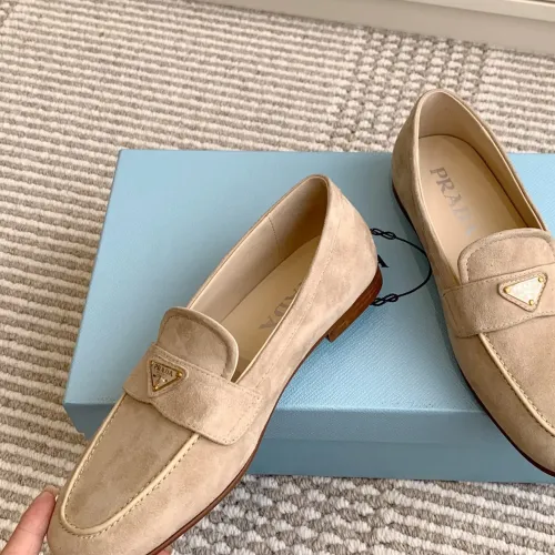 Prada Leather Shoes For Women #1417843 $105.00 USD, Wholesale Replica Prada Leather Shoes