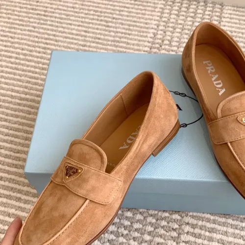 Prada Leather Shoes For Women #1417845 $105.00 USD, Wholesale Replica Prada Leather Shoes