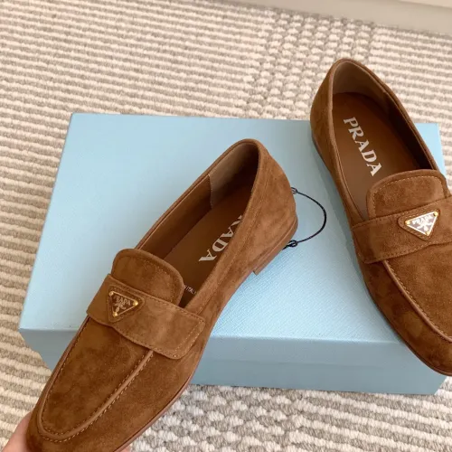 Prada Leather Shoes For Women #1417849 $105.00 USD, Wholesale Replica Prada Leather Shoes