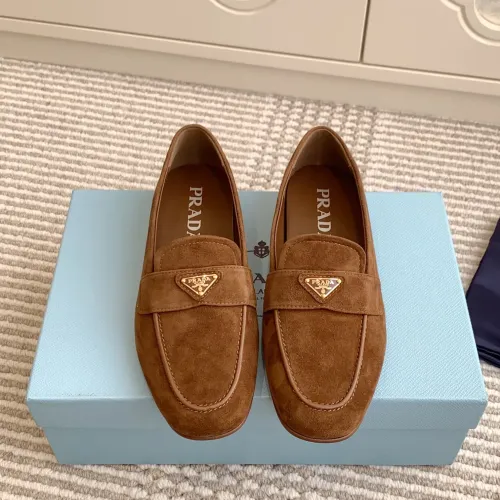 Replica Prada Leather Shoes For Men #1417850 $105.00 USD for Wholesale