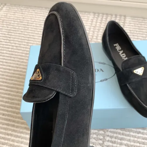 Replica Prada Leather Shoes For Women #1417851 $105.00 USD for Wholesale