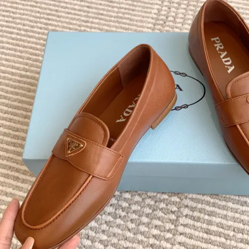 Prada Leather Shoes For Women #1417855 $105.00 USD, Wholesale Replica Prada Leather Shoes