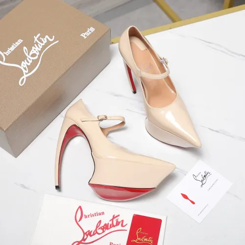 Replica Christian Louboutin High-heeled shoes For Women #1417937 $128.00 USD for Wholesale