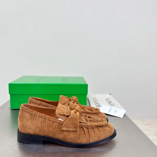 Replica Bottega Veneta BV Leather Shoes For Women #1418062 $140.00 USD for Wholesale