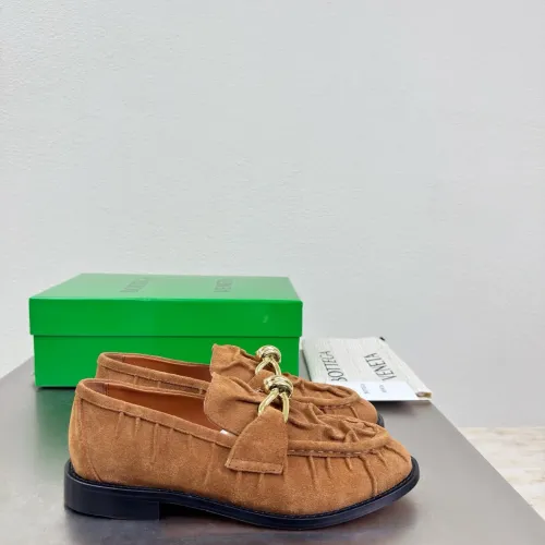 Replica Bottega Veneta BV Leather Shoes For Women #1418068 $140.00 USD for Wholesale