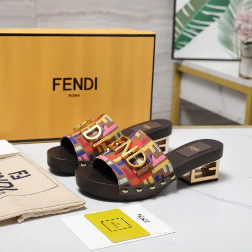 Fendi Slippers For Women #1418124 $155.00 USD, Wholesale Replica Fendi Slippers