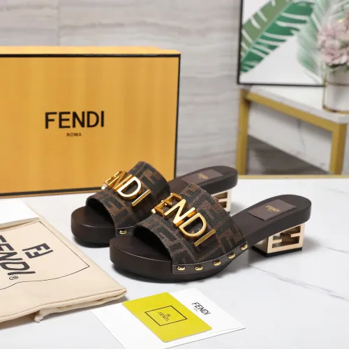 Fendi Slippers For Women #1418125 $155.00 USD, Wholesale Replica Fendi Slippers