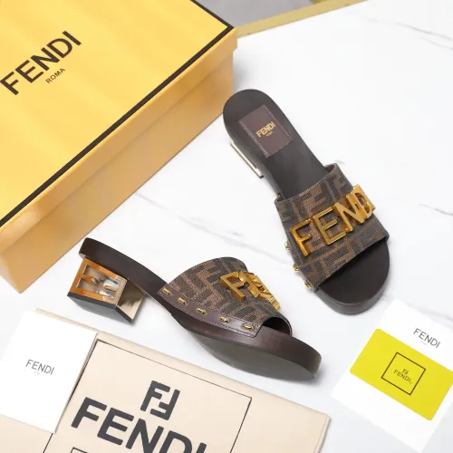 Replica Fendi Slippers For Women #1418125 $155.00 USD for Wholesale