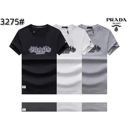 Replica Prada T-Shirts Short Sleeved For Men #1418257 $27.00 USD for Wholesale