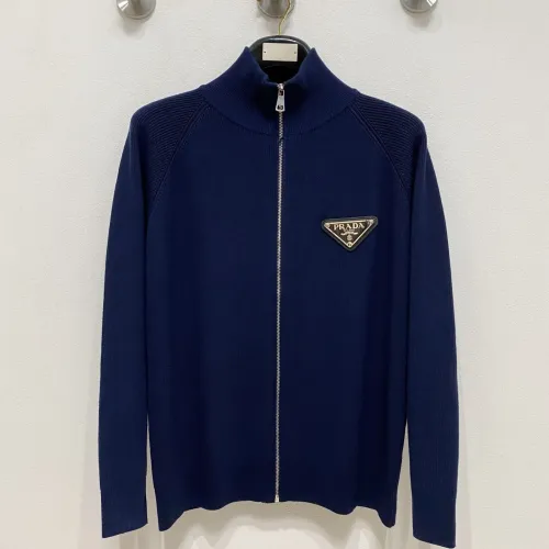 Prada Sweaters Long Sleeved For Men #1418746 $122.00 USD, Wholesale Replica Prada Sweaters