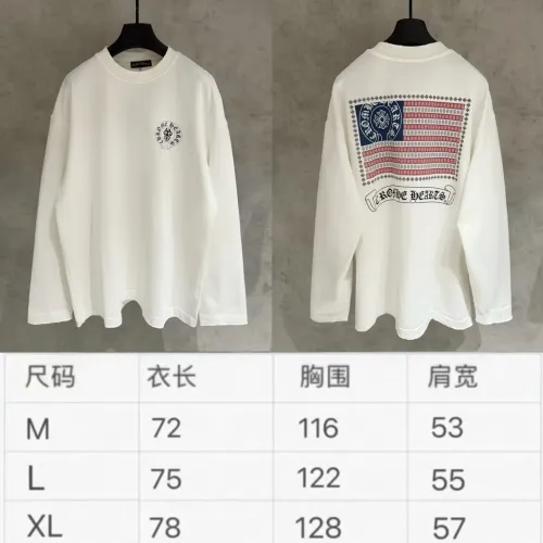 Replica Chrome Hearts T-Shirts Long Sleeved For Men #1418918 $68.00 USD for Wholesale