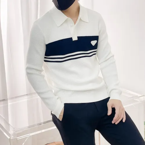 Replica Prada Sweaters Long Sleeved For Men #1419146 $72.00 USD for Wholesale