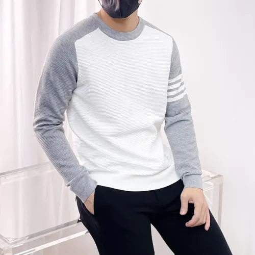 Replica Thom Browne TB Sweaters Long Sleeved For Men #1419158 $64.00 USD for Wholesale