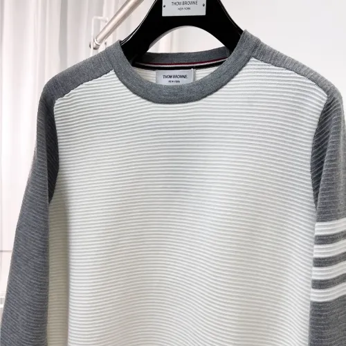 Replica Thom Browne TB Sweaters Long Sleeved For Men #1419158 $64.00 USD for Wholesale