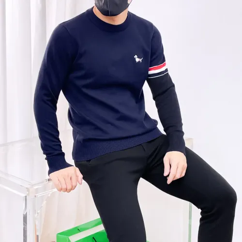 Replica Thom Browne TB Sweaters Long Sleeved For Men #1419167 $85.00 USD for Wholesale