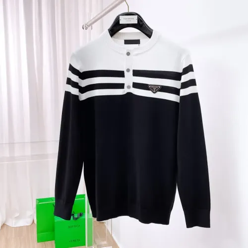 Prada Sweaters Long Sleeved For Men #1419191 $85.00 USD, Wholesale Replica Prada Sweaters