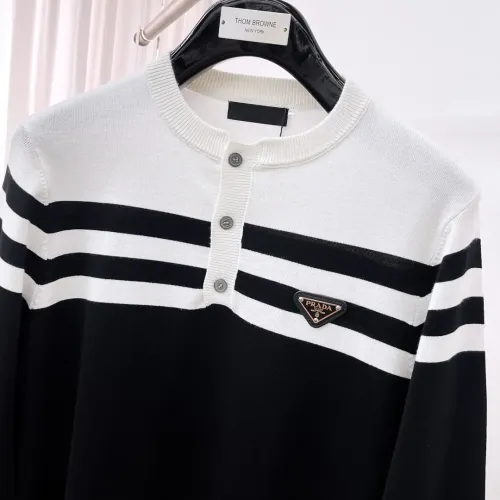 Replica Prada Sweaters Long Sleeved For Men #1419191 $85.00 USD for Wholesale