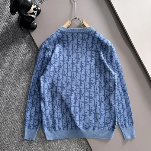 Replica Christian Dior Sweaters Long Sleeved For Men #1419201 $68.00 USD for Wholesale