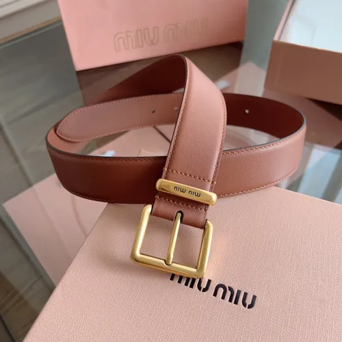 MIU MIU AAA Quality Belts In 3.5cm For Unisex #1419242 $56.00 USD, Wholesale Replica MIU MIU AAA Quality Belts