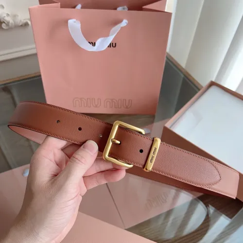 Replica MIU MIU AAA Quality Belts In 3.5cm For Unisex #1419242 $56.00 USD for Wholesale