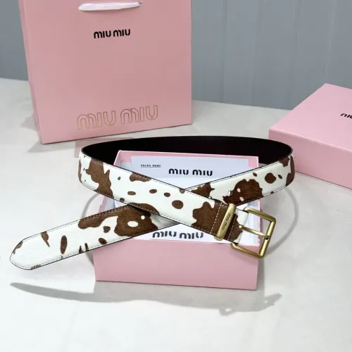 MIU MIU AAA Quality Belts In 3.5cm For Unisex #1419250 $56.00 USD, Wholesale Replica MIU MIU AAA Quality Belts