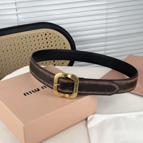 MIU MIU AAA Quality Belts In 3.5cm For Unisex #1419256 $56.00 USD, Wholesale Replica MIU MIU AAA Quality Belts
